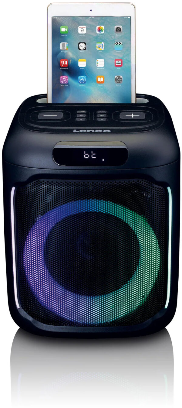 Lenco Pa-101Bk Lenco Bluetooth Party Speaker + Remote + Microphone Black - Afbeelding 3