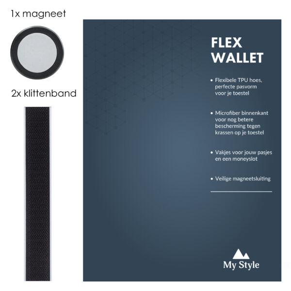 My Style Pos Forex Product Signing 20X15Cm Incl. Magneet/Klittenband My Style Flex Wallet Ocean Blue - Afbeelding 2