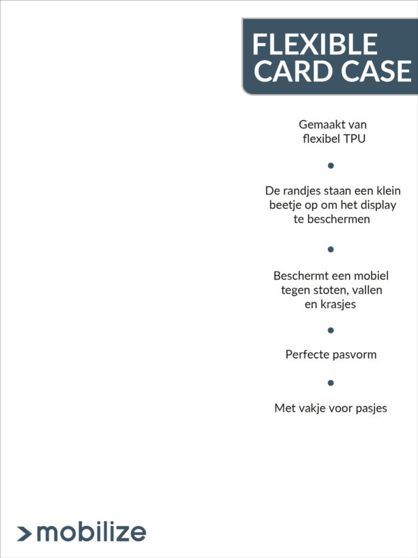 Mobilize Pos New Concept – Flexible Card Case - Forex Product Signing 20X15Cm Incl. Magneet/Klittenband