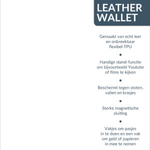 Mobilize Pos New Concept - Leather Wallet - Forex Product Signing 20X15Cm Incl. Magneet/Klittenband