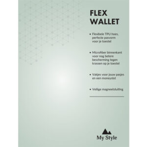 My Style Pos Forex Product Signing 20X15Cm Incl. Magneet/Klittenband My Style Flex Wallet Green Leopard