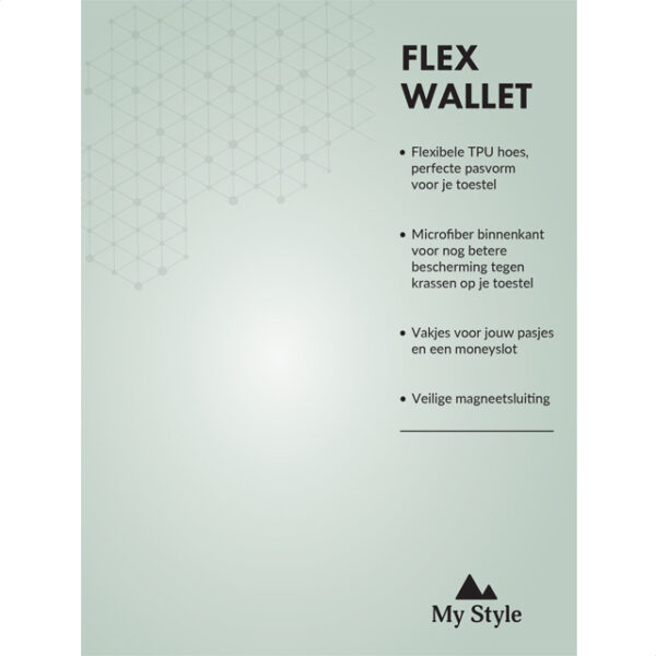 My Style Pos Forex Product Signing 20X15Cm Incl. Magneet/Klittenband My Style Flex Wallet Green Leopard