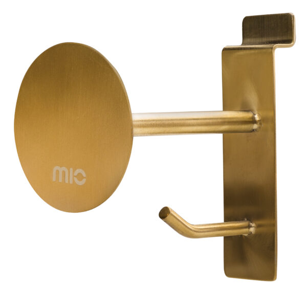 Mio By Mobilize Pos - Mio - Slatwal Hook For Phone Case Adjustable Angle Brushed Gold
