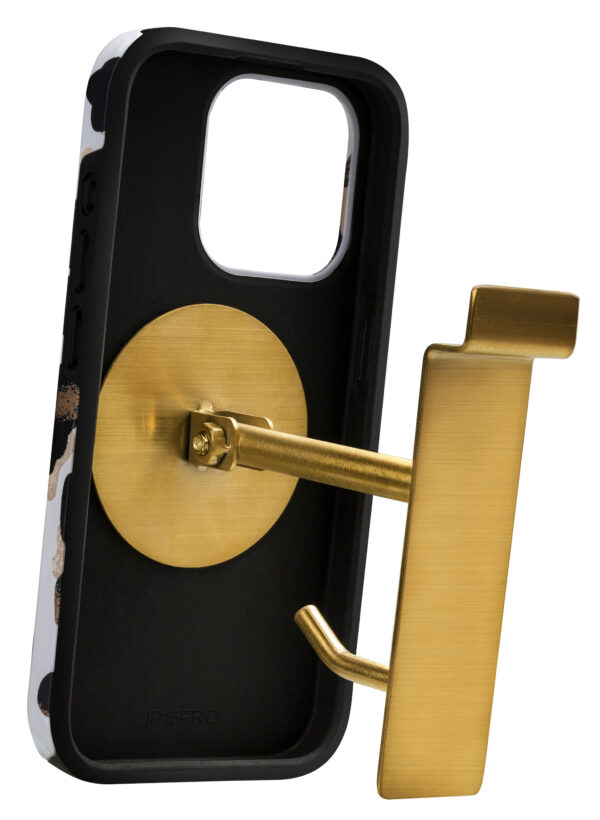 Mio By Mobilize Pos - Mio - Slatwal Hook For Phone Case Adjustable Angle Brushed Gold - Afbeelding 2