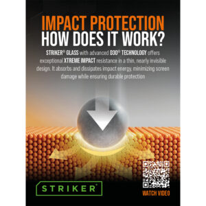 Striker Pos - Striker D3O - Forex Single Signing - Double Sided Print - 15X20Cm - Impact Protection / Logo's Incl. Klittenband