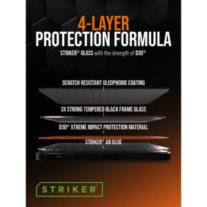 Striker Pos - Striker D3O - Forex Single Signing - Double Sided Print - 15X20Cm - 4-Layer Formule Incl. Klittenband