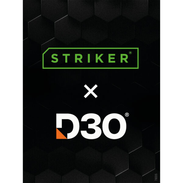Striker Pos - Striker D3O - Forex Single Signing - Double Sided Print - 15X20Cm - 4-Layer Formule Incl. Klittenband - Afbeelding 2