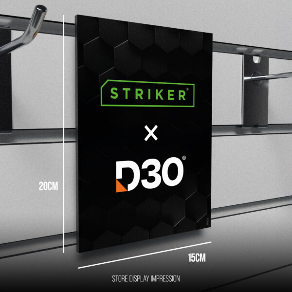Striker Pos - Striker D3O - Forex Single Signing - Double Sided Print - 15X20Cm - 4-Layer Formule Incl. Klittenband - Afbeelding 4