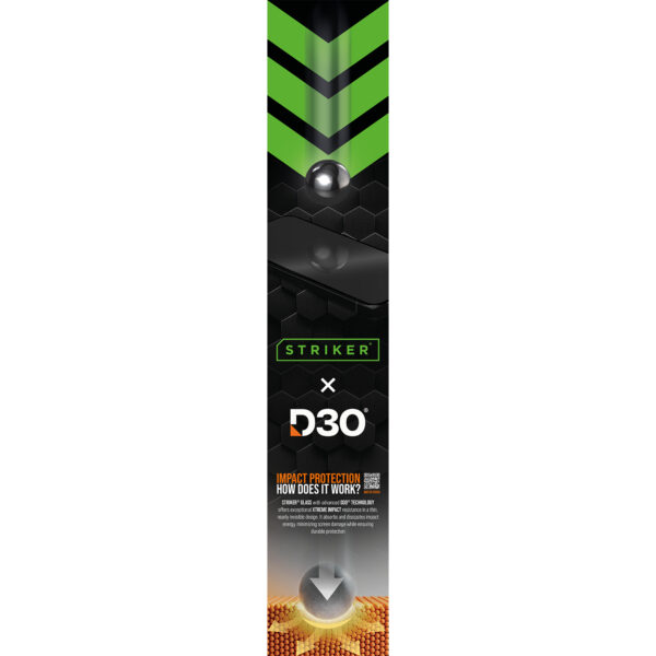 Striker Pos - Striker D3O - Forex Vertical - Double Sided Print - 20X108Cm - Impact Protection / Logo’s Incl. Klittenband