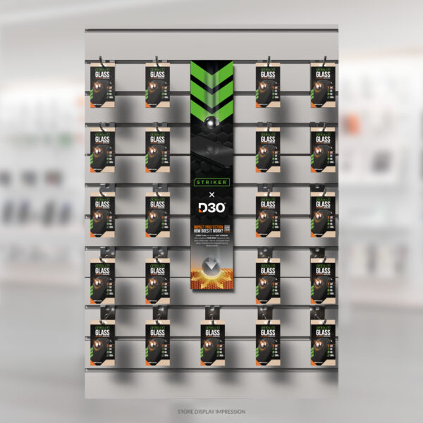 Striker Pos - Striker D3O - Forex Vertical - Double Sided Print - 20X108Cm - Impact Protection / Logo’s Incl. Klittenband - Afbeelding 3