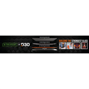 Striker Pos - Striker D3O - Forex Horizontal - Double Sided Print - 100X20Cm - 4-Layer Formule Incl. Klittenband