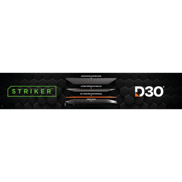 Striker Pos - Striker D3O - Forex Horizontal - Double Sided Print - 100X20Cm - 4-Layer Formule Incl. Klittenband - Afbeelding 2