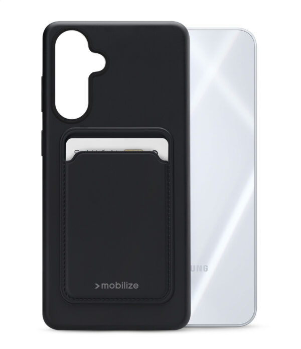 Mobilize Rubber Gelly Card Case Samsung Galaxy A16 4G/5G Matt Black