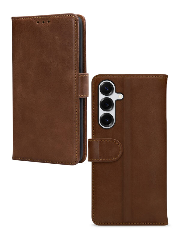 Mobilize Leather Wallet Samsung Galaxy S25+ 5G Brown - Afbeelding 2