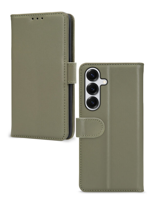 Mobilize Premium Gelly Wallet Book Case Samsung Galaxy S25 5G Green - Afbeelding 2