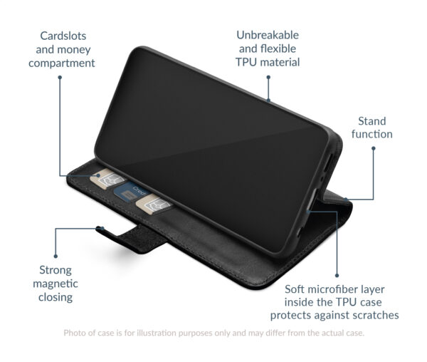 Mobilize Leather Wallet Samsung Galaxy A26 5G Black - Afbeelding 4