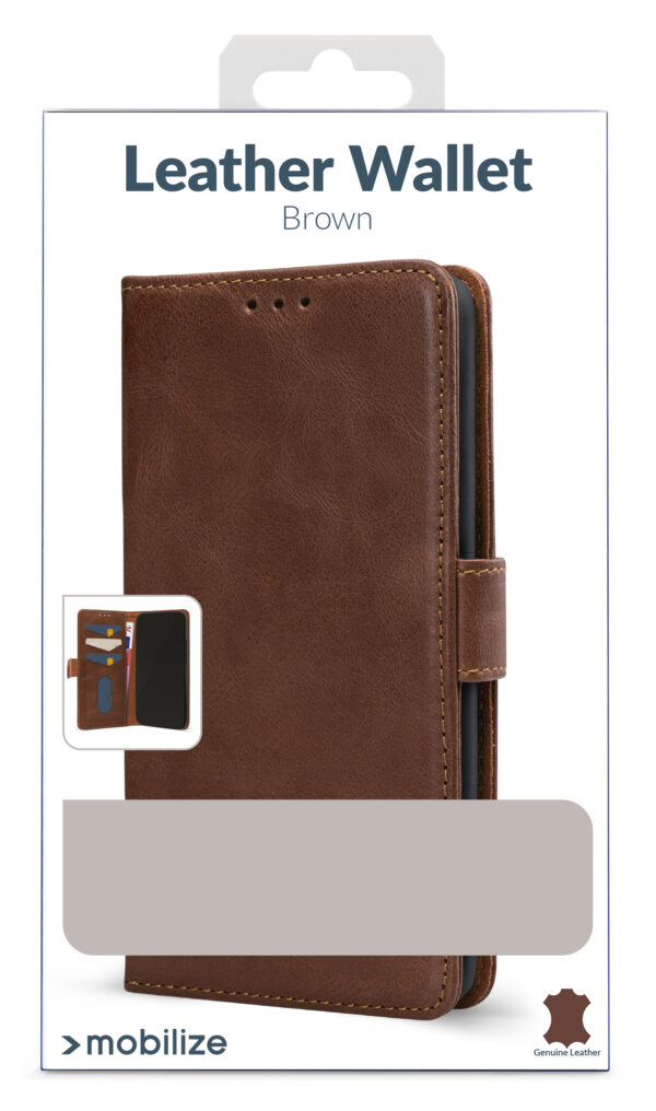 Mobilize Leather Wallet Samsung Galaxy A26 5G Brown - Afbeelding 5
