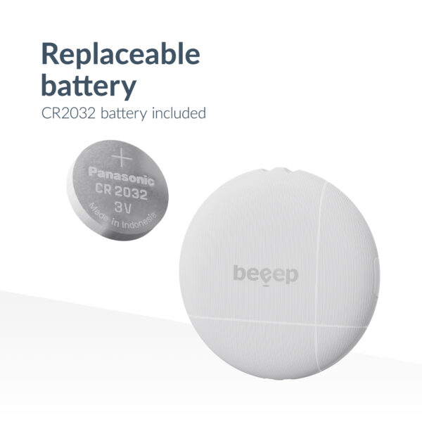 Beeep Betag Find My Tracker White & Keychain White - 1 Pack - Afbeelding 8