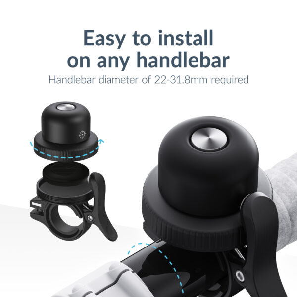 Beeep Betag Find My Tracker Black & Bicycle Bell - Afbeelding 8