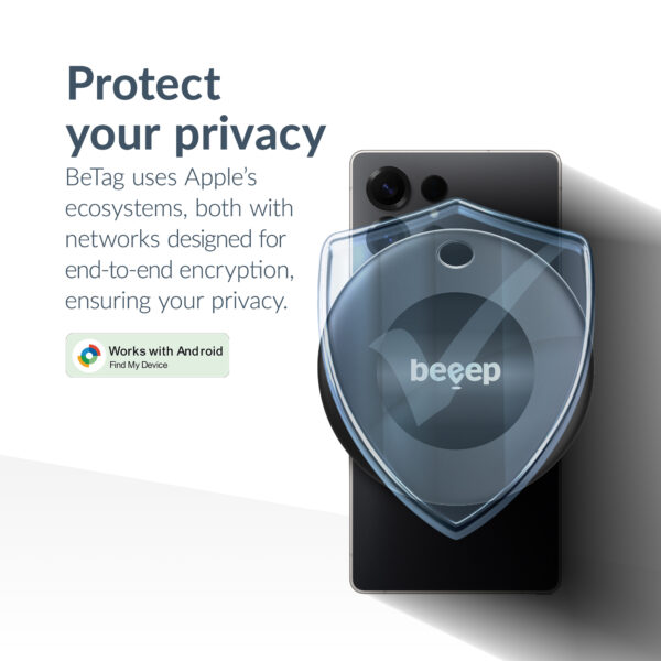 Beeep Betag Android Tracker Black & Keychain Black - 3 Pack - Afbeelding 7