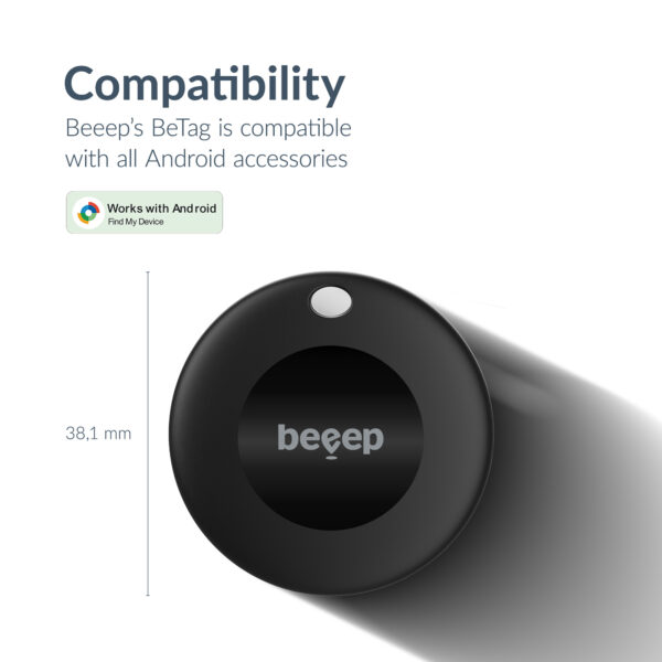 Beeep Betag Android Tracker Black & Keychain Black - 3 Pack - Afbeelding 9