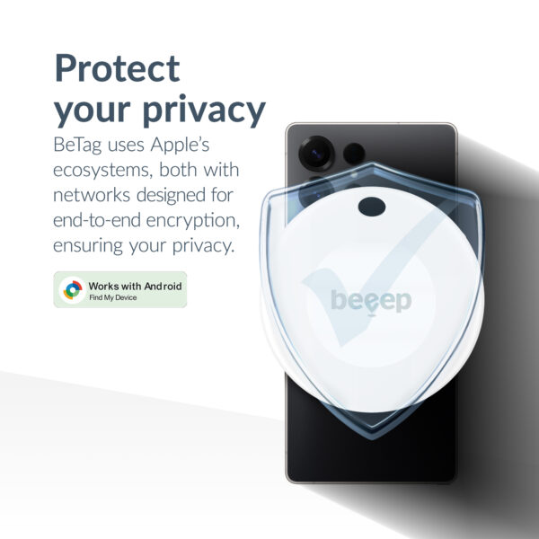Beeep Betag Android Tracker White & Keychain White - 3 Pack - Afbeelding 7