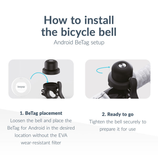 Beeep Betag Android Tracker Black & Bicycle Bell - Afbeelding 10