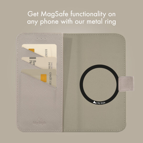 My Style Universal Magsafe Compatible Wallet - Warm Grey 4.7" (Without Case) - Afbeelding 3