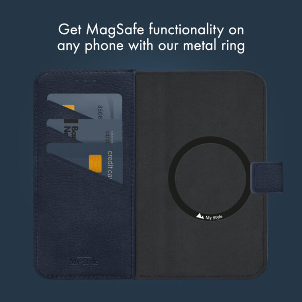 My Style Universal Magsafe Compatible Wallet - Midnight Blue 6.7" (Without Case) - Afbeelding 3