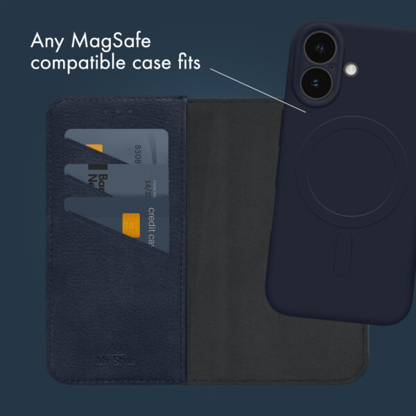 My Style Universal Magsafe Compatible Wallet - Midnight Blue 6.7" (Without Case) - Afbeelding 4