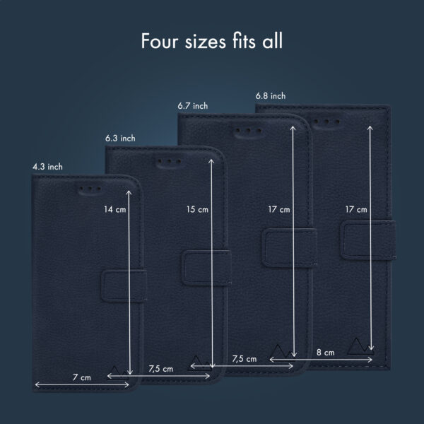 My Style Universal Magsafe Compatible Wallet - Midnight Blue 6.7" (Without Case) - Afbeelding 7