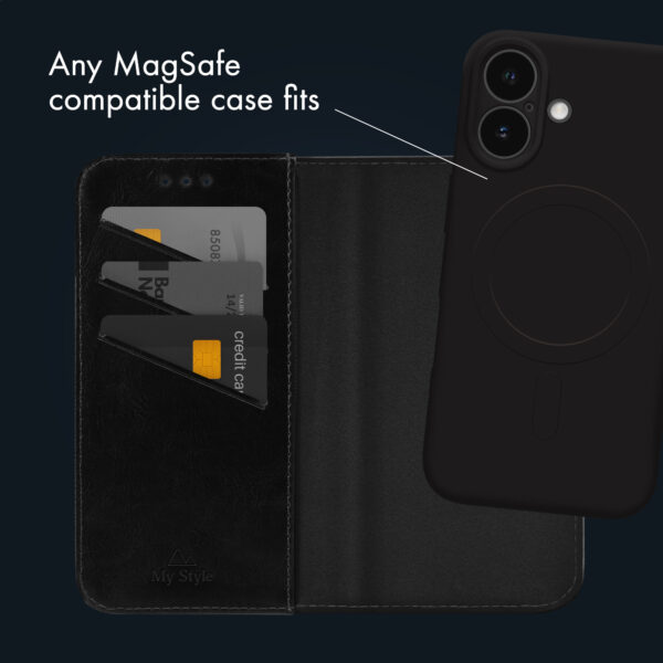 My Style Universal Magsafe Compatible Wallet - Black 6.8" (Without Case) - Afbeelding 4
