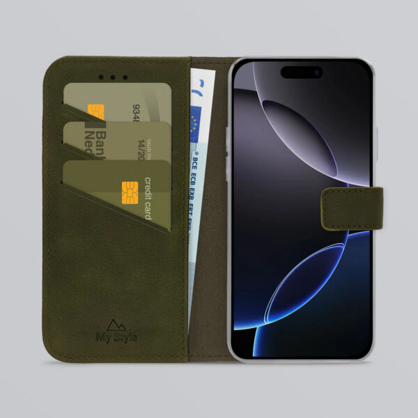 My Style Flex Wallet For Apple Iphone 16 Pro Forest Green - Afbeelding 2
