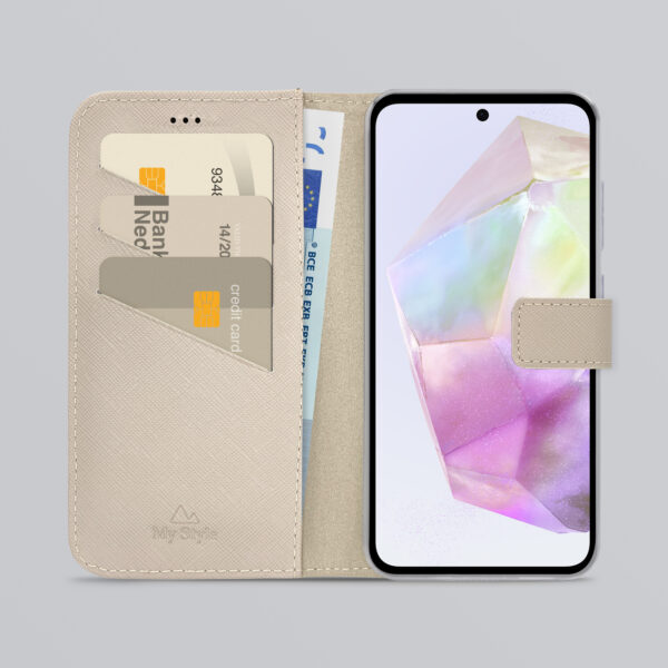 My Style Flex Wallet For Samsung Galaxy A35 5G Warm Taupe - Afbeelding 2