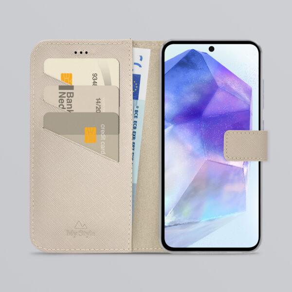 My Style Flex Wallet For Samsung Galaxy A55 5G Warm Taupe - Afbeelding 2