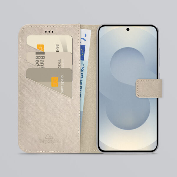 My Style Flex Wallet For Samsung Galaxy S25 5G Warm Taupe - Afbeelding 2
