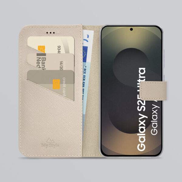 My Style Flex Wallet For Samsung Galaxy S25 Ultra 5G Warm Taupe - Afbeelding 2