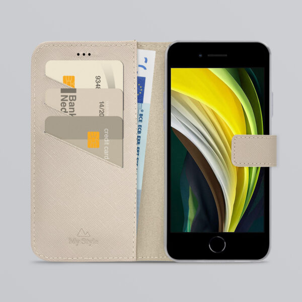 My Style Flex Wallet For Apple Iphone 6/6S/7/8/Se (2020/2022) Warm Taupe - Afbeelding 2