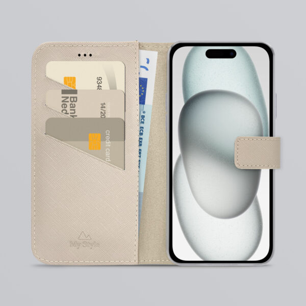 My Style Flex Wallet For Apple Iphone 13/14/15 Warm Taupe - Afbeelding 2