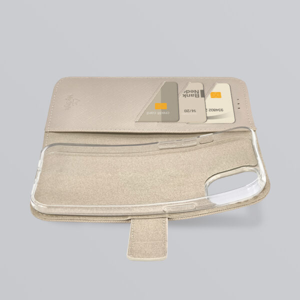 My Style Flex Wallet For Apple Iphone 16 Plus Warm Taupe - Afbeelding 3