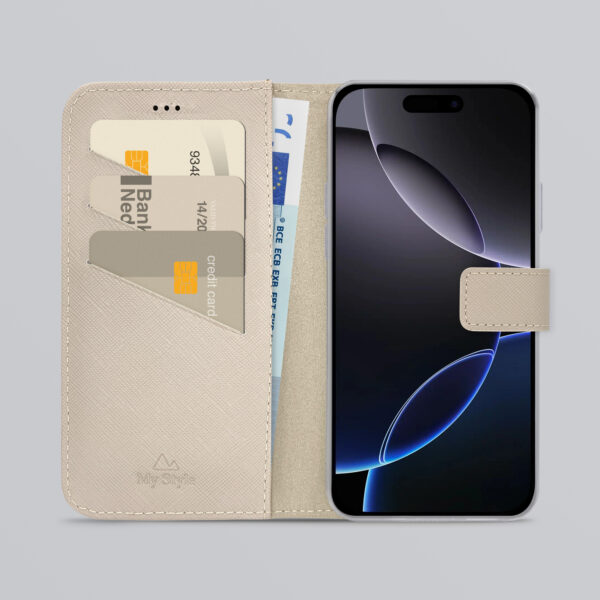 My Style Flex Wallet For Apple Iphone 16 Pro Max Warm Taupe - Afbeelding 2