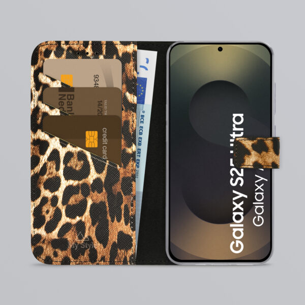 My Style Flex Wallet For Samsung Galaxy S25 Ultra 5G Wild Leopard - Afbeelding 2