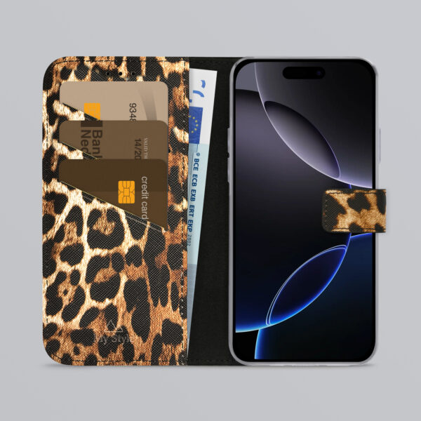 My Style Flex Wallet For Apple Iphone 16 Pro Wild Leopard - Afbeelding 2