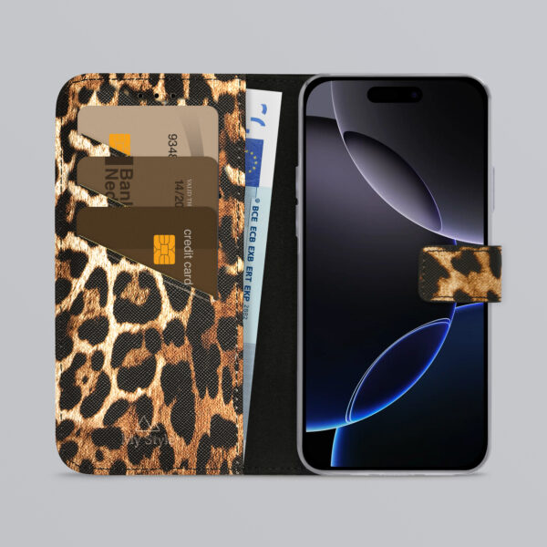 My Style Flex Wallet For Apple Iphone 16 Pro Max Wild Leopard - Afbeelding 2