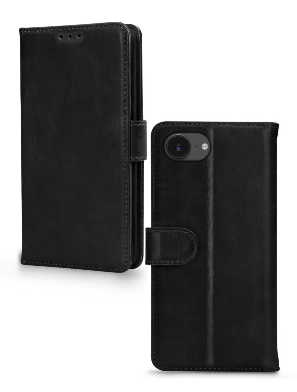 Mobilize Leather Wallet Apple Iphone 16E Black - Afbeelding 2
