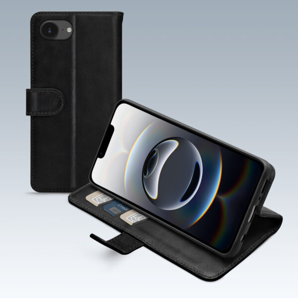 Mobilize Premium Gelly Wallet Book Case Apple Iphone 16E Black