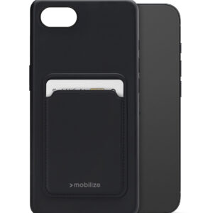 Mobilize Rubber Gelly Card Case Apple Iphone 16E Matt Black