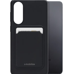 Mobilize Rubber Gelly Card Case Samsung Galaxy S25 Edge 5G Matt Black