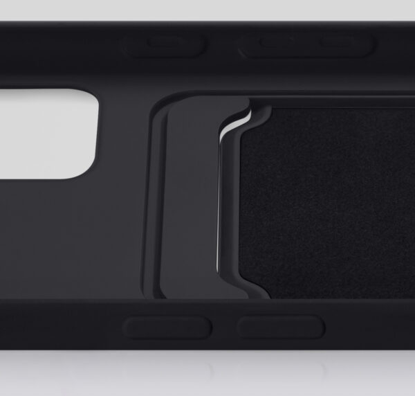 Mobilize Rubber Gelly Card Case Samsung Galaxy S25 Edge 5G Matt Black - Afbeelding 3