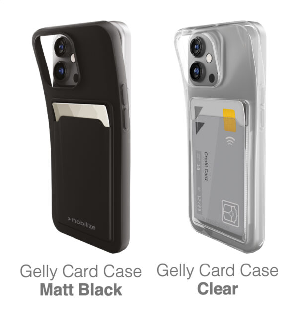 Mobilize Rubber Gelly Card Case Samsung Galaxy S25 Edge 5G Matt Black - Afbeelding 4